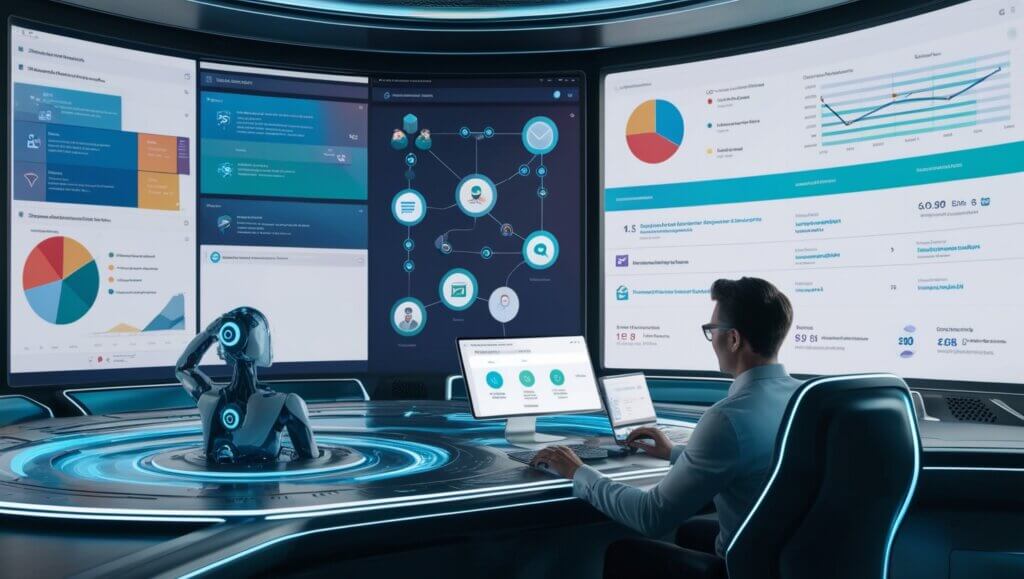 GetResponse vs. Mailchimp: Best Choice for Your Business? Leonardo Phoenix 09 A futuristic marketing control center with 0