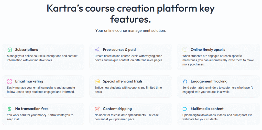 Kartra for Online Courses. Screenshot 2025 04 24 162736 1
